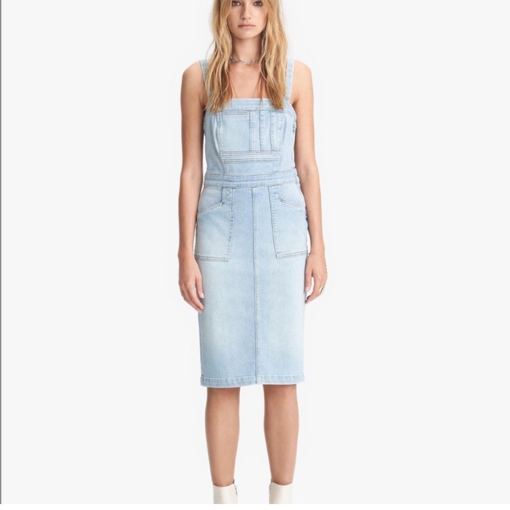 {MOTHER} The Pocket Hustler Overall Dress Size 31